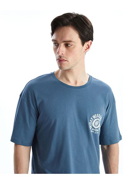 LC Waikiki LCW ECO Fahrradkragen Einfarbiges Herren T-Shirt