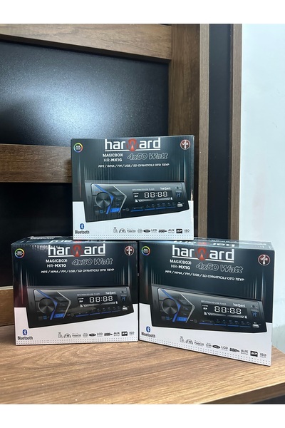 harward 2024 Özel Seri Rgb Oto Teyp Bluetooth Sd Aux Amfi Çıkışlı Araba Teybi