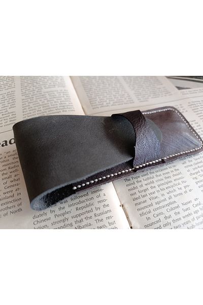 Mahfuz Crazy Hors Genuine Leather Pen Holder and Craft - for Your Custom Pencils, 27cm and 6cm Length, Mu93