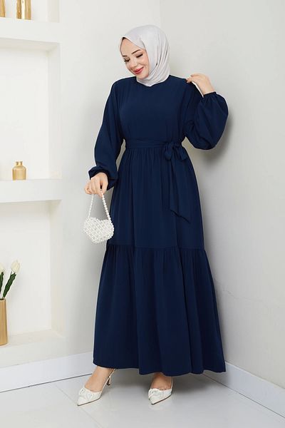 SERRA MODA Ισλαμικό Φόρεμα Mina Τεσετουρ Φεράτσε Φαρδιά Κοπής