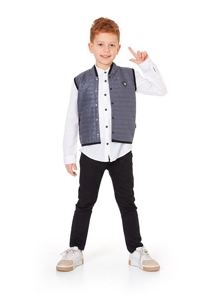 e-çocuk 3 Piece Fashion Armali Vest Set - Woven
