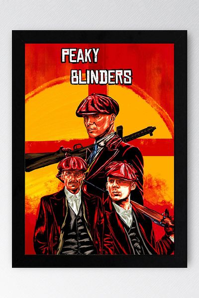 Saturn Peaky Blinders Framed Painting - Tv Series Poster Painting