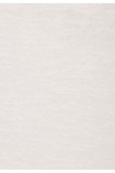 Williot Ethlinde Ecru Regular Fit Βαμβακερό κοντομάνικο μπλουζάκι με κέντημα Basic ανδρικό μπλουζάκι