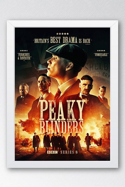 Saturn Peaky Blinders Pictură înrămată - Pictură poster din seria TV