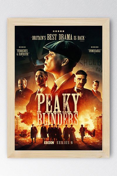 Saturn Peaky Blinders Framed Painting - Tv Series Poster Painting