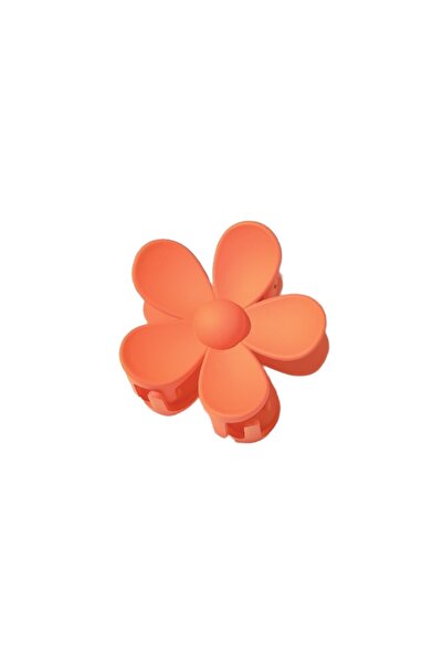 ECARLA ECARLA XL květinová spona do vlasů v oranžové - Spona do vlasů XL květ...