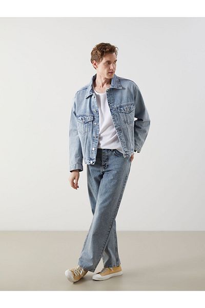 LC Waikiki Ανδρικό τζιν μπουφάν Cozy Fit