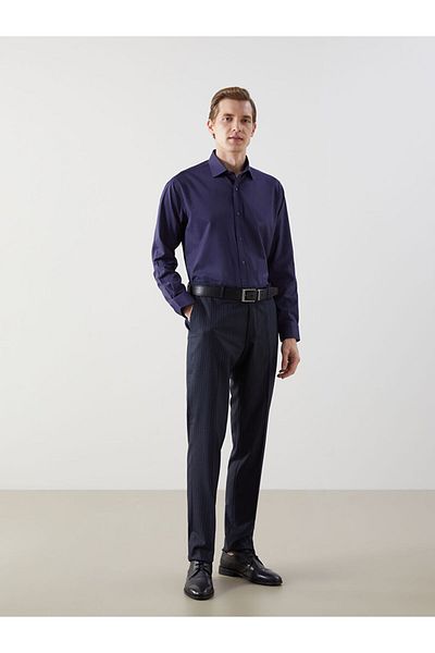 LC Waikiki Ανδρικό πουκάμισο LCWAIKIKI Formal Slim Fit μακρυμάνικο Gabardine