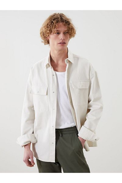 LC Waikiki Xside Comfortable Fit Gabardine Men's Shirt Jacket