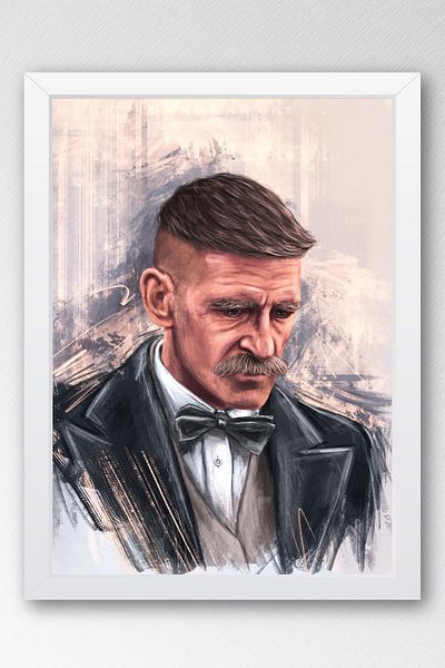 Saturn Πίνακας με κορνίζα Peaky Blinders - Πίνακας αφίσας της σειράς Arthur Shelby