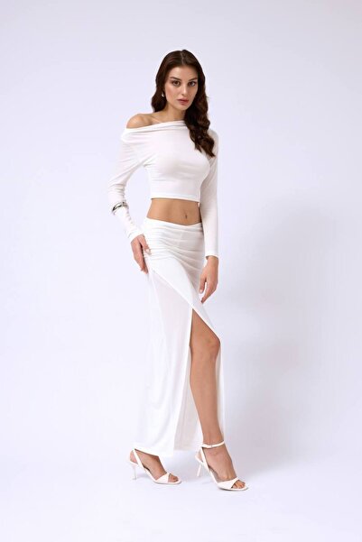 vuvutasarım Γυναικεία μπλούζα με μακρυμάνικο λαιμόκοψη 52215022