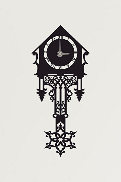 Dekadron Guguklu Metal Duvar Saati