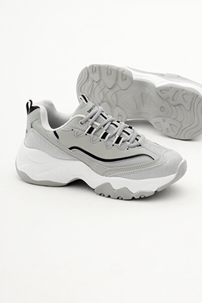 PowerSpeed Kadın Buz Rahat Kalıp Yüksek Taban Bağcıklı Spor Ayakkabı