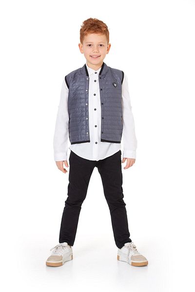 e-çocuk 3 Piece Fashion Armali Vest Set - Woven