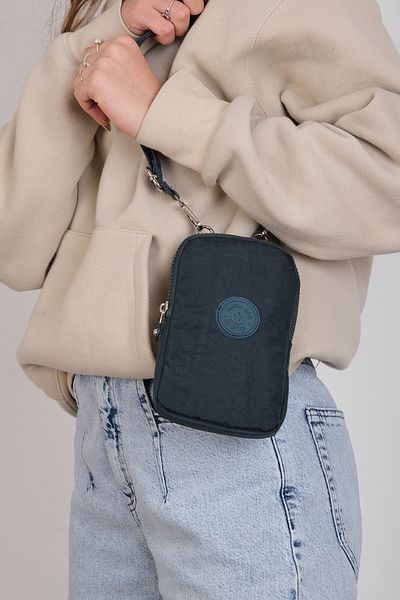 MEGA BAG M 226 Mega Bag Crinkle Fabric Unisex Small Shoulder Bag, Phone Holder
