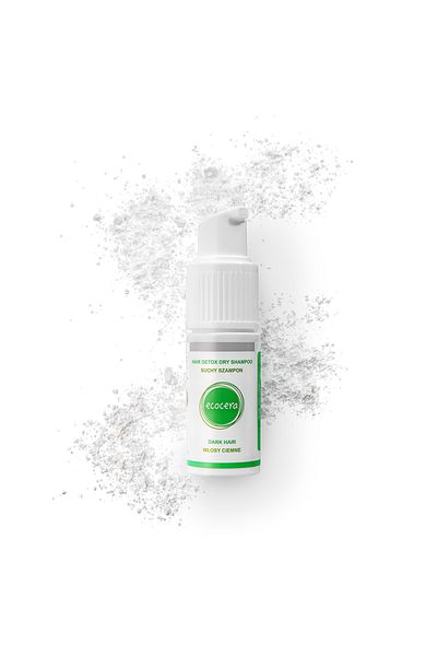 ECOCERA Dry Shampoo DETOX για σκούρα μαλλιά, 15 γρ