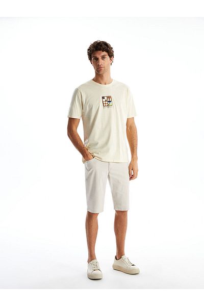 LC Waikiki Ανδρικό Tisort με στάμπα Crew Neck New Season - S5H644Z8