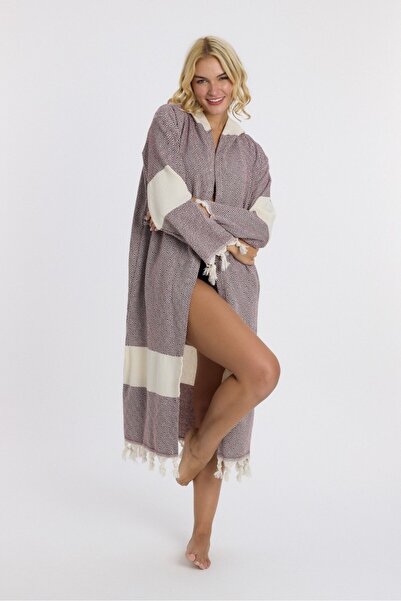 Mulberry Diamond Peshtemal Bathrobe Bath and Beach Dress