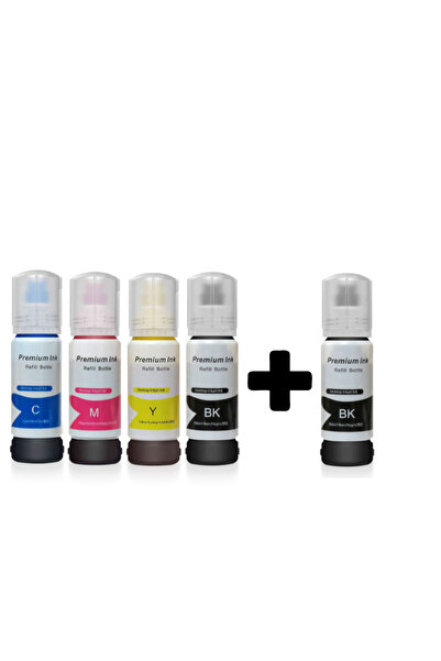 Duruink EPSON ECOTANK L3252 101 103 UYUMLU MUADİL MÜREKKEP SETİ 5X70ML + EXTRA SİYAH