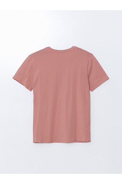 LC Waikiki New Season Crew Neck Κοντό μανίκι εμπριμέ χτενισμένο βαμβακερό ανδρικό Tisort - S5JD67Z8