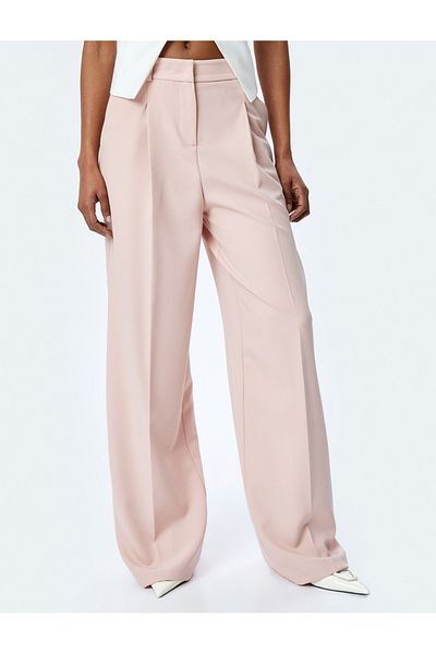 Koton Palazzo-Hose mit hoher Taille und plissierten Taschen