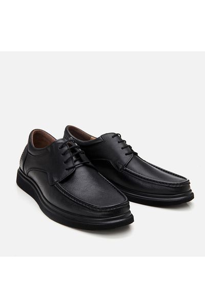 Hotiç Genuine Leather Black Men's Casual Shoes