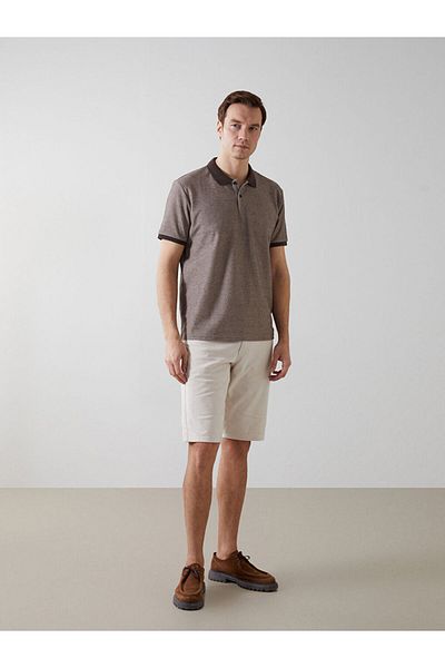 LC Waikiki Lcw Eco Polo Neck Short Sleeve Combed Cotton Men's T-Shirt