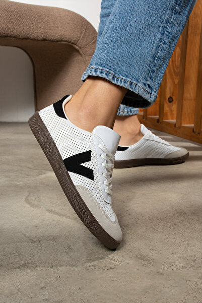 SHOESTEP DANTE Ženske ležerne sportske cipele sa laserskim printom, bež boje,...