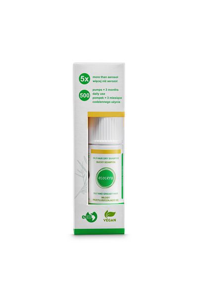 ECOCERA Suchý šampon na mastné vlasy - suchý šampon, 15 g