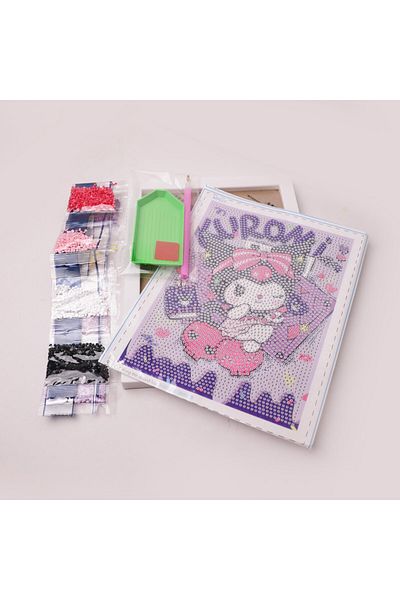 Piraye Gift Kuromi Diy DIY Μωσαϊκό Ζωγραφική με Διαμάντια με Κορνίζα
