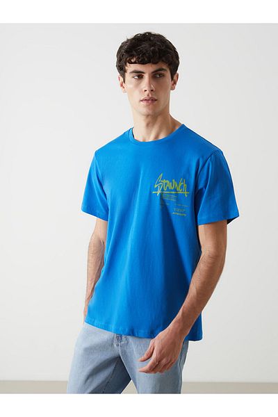 LC Waikiki Tricou pentru bărbați din bumbac pieptănat cu mânecă scurtă LCW ECO
