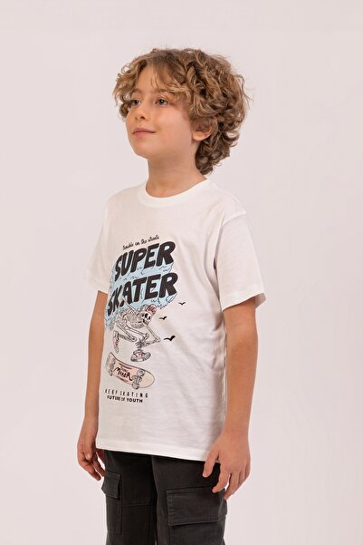 DMB BOYS & GIRLS Ανδρικό καλοκαιρινό μπλουζάκι με στάμπα Skater Crew Neck