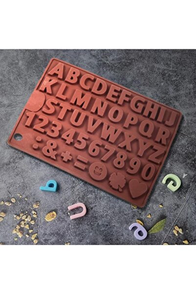 Siliko World Silikon Çikolata Kalıbı Alfabe ve Rakam Kalıbı