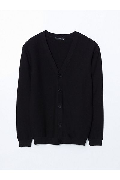 LC Waikiki Xside Standard Fit V-Neck Men's Knitwear Cardigan
