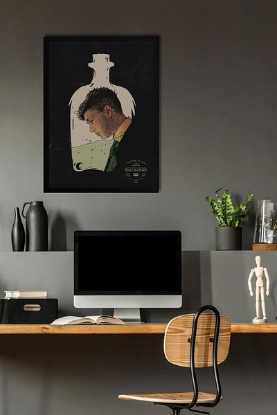 Saturn Peaky Blinders Framed Painting - Tv Series Poster Painting
