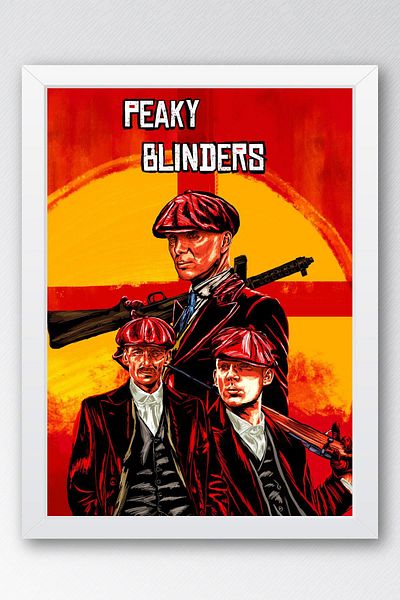 Saturn Peaky Blinders Pictură înrămată - Pictură poster din seria TV