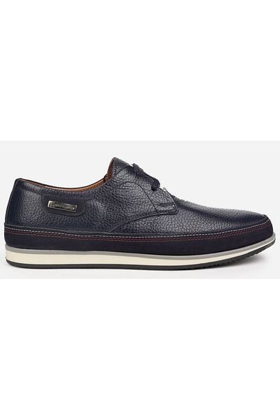 Pierre Cardin 62333 Ανδρικά παπούτσια με μπλε ναυτικό με κορδόνια καθημερινά