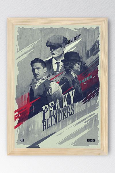 Saturn Peaky Blinders Framed Painting - Tv Series Poster Painting