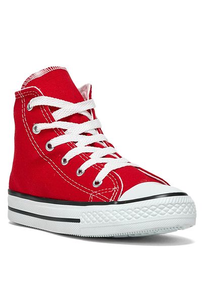 PowerSpeed Children's Unisex Red Comfortable Lace-Up Long Sports Shoes