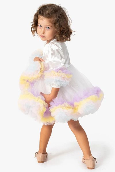 Magu Κοριτσίστικο φόρεμα Princess Tutu – Φόρεμα ειδικής περίστασης με ανάγλυφο χρώμα