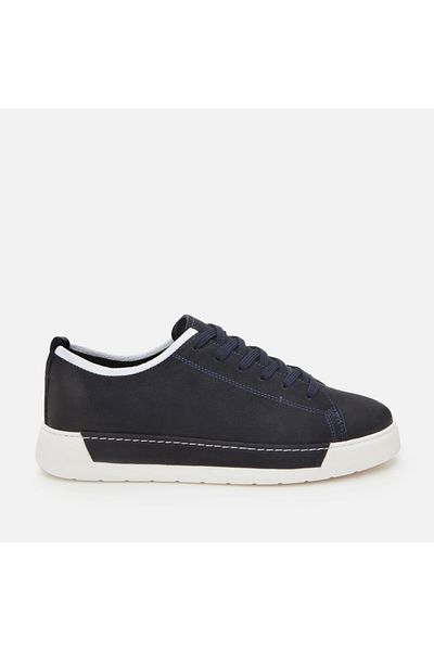 Hotiç Pantofi casual pentru bărbați din piele naturală bleumarin