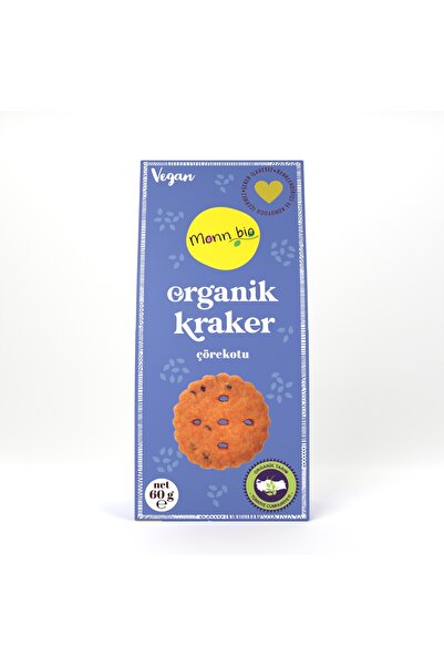 Monn Bio Organik & Vegan Çörekotlu Kraker 60 gr