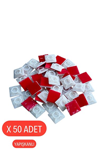 Atx 50 Adet Yapışkanlı Kroşe Beyaz 19x19