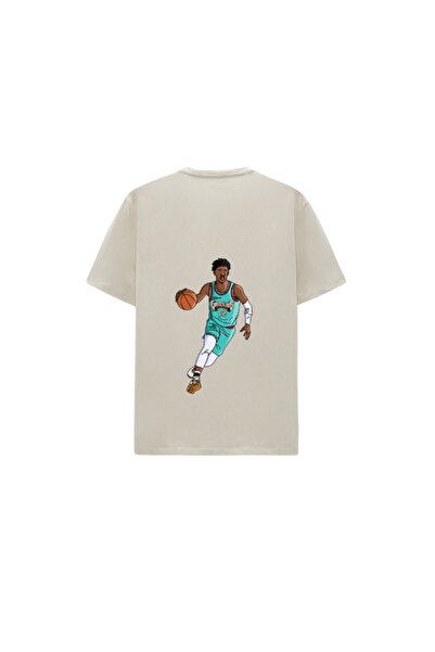 CC STORE Tricou oversize unisex NBA CREAM JA MORANT
