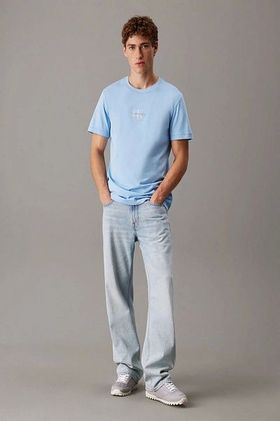 Calvin Klein Синя мъжка тениска с монограм