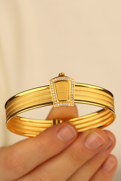 Çgk Çiğdem Gürel Kuyumculuk Hasır Kelepçe Altın Bilezik