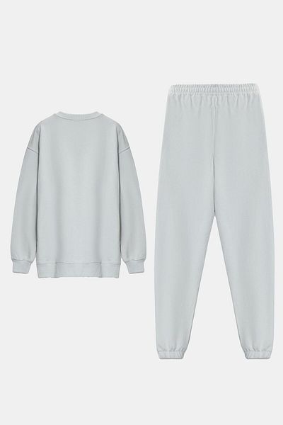 Setre Set de pantaloni și pantaloni de trening cu mânecă lungă, cu gât de piatră deschis