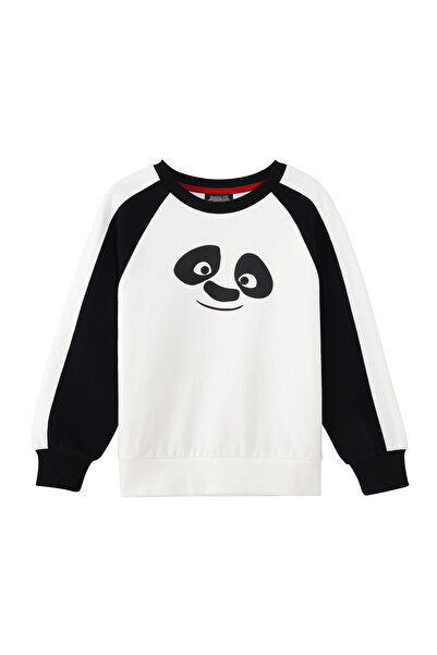 Giordano سويت شيرت مريح بطبعة كونغ فو باندا للصغار