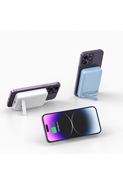 Nettech Nt-pw32 15w 20w Pd 10000 Mah Magsafe Taşınabilir Hızlı Şarj Aleti Powerbank - Mor