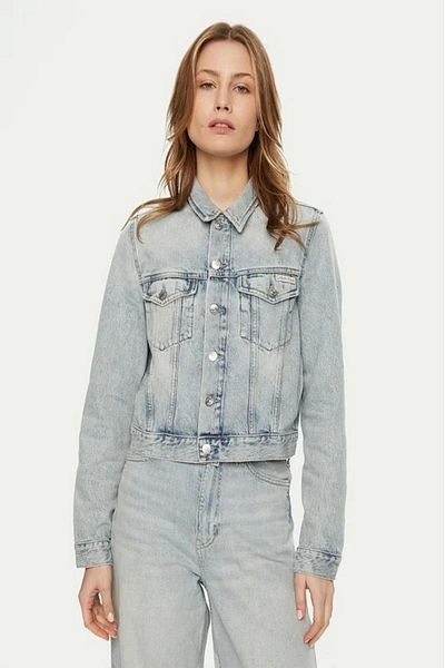 Calvin Klein DENIMOVÁ BUNDA CROPPED 90'S